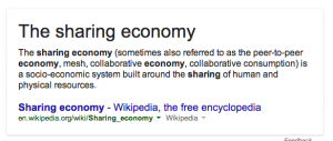 definition sharing economy